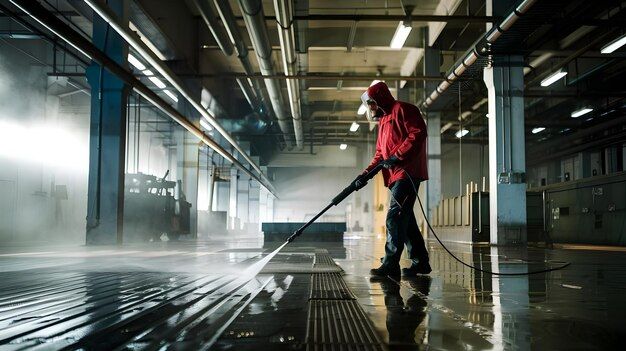 Personnel assurant l'entretien d'un espace professionnel